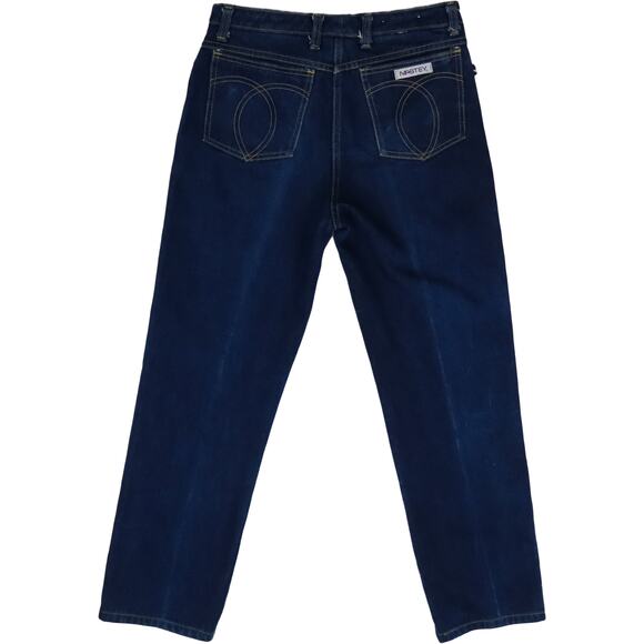 Vintage 70s 80s High Waist Denim Jeans 30 - Picture 2 of 6